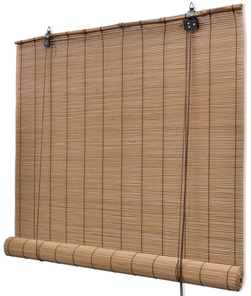 Tende A Rullo İn Bambù Marrone 120x160 Cm /