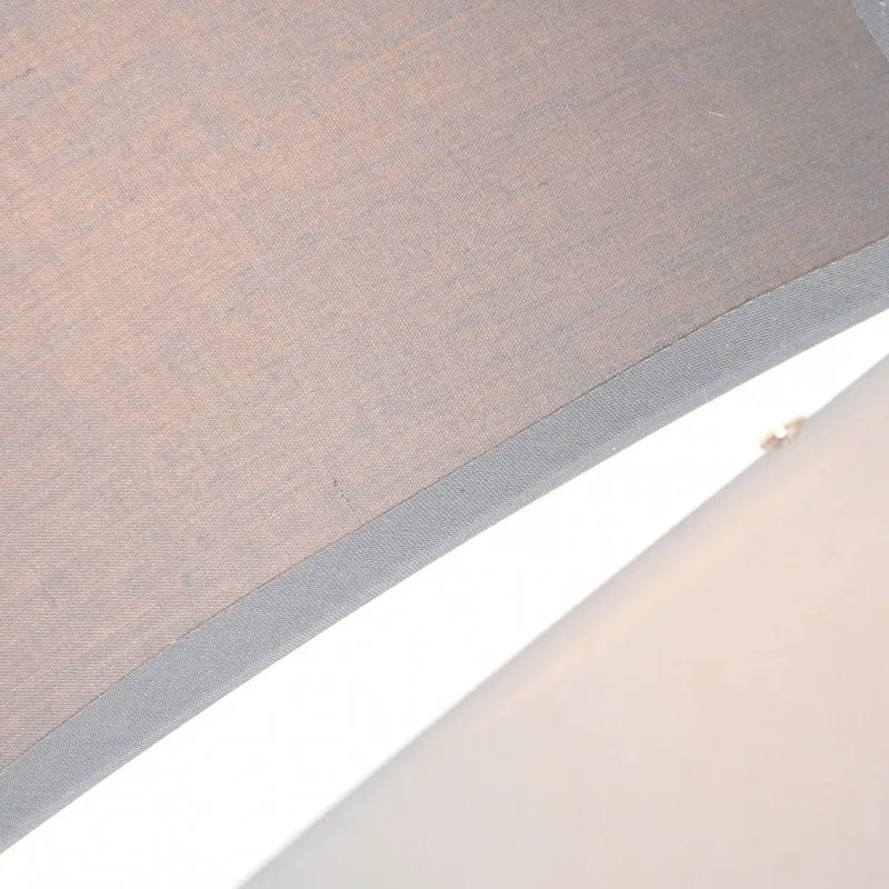 Applique a parete semicircolare grigia - Drum
