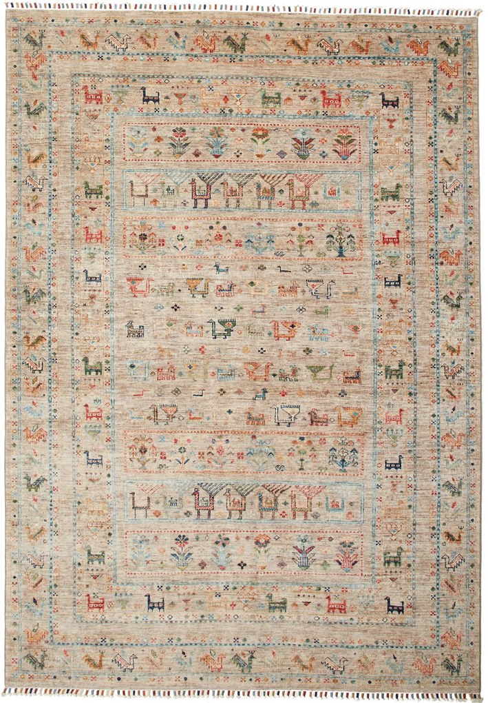 Samarkand Tappeto orientale 240 x 170 Grigio (Pakistan) Annodato A Mano