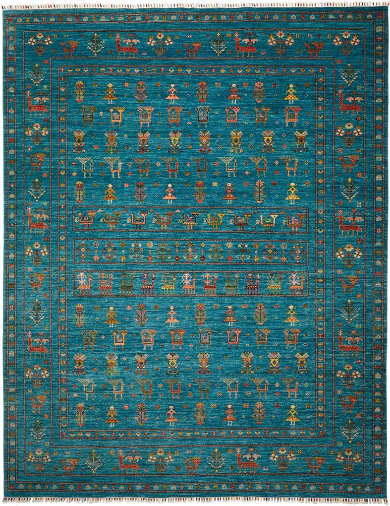Samarkand Tappeto orientale 250 x 310 Grigio (Pakistan) Annodato A Mano
