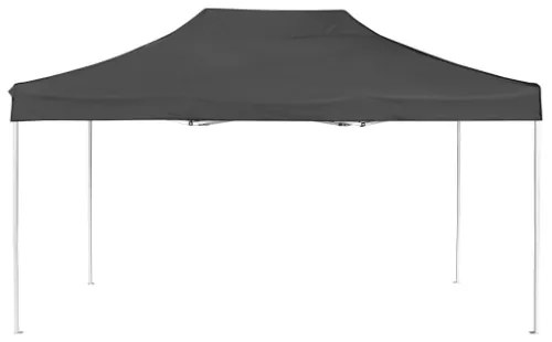 Gazebo Professionale Pieghevole Alluminio 4,5x3 m Antracite