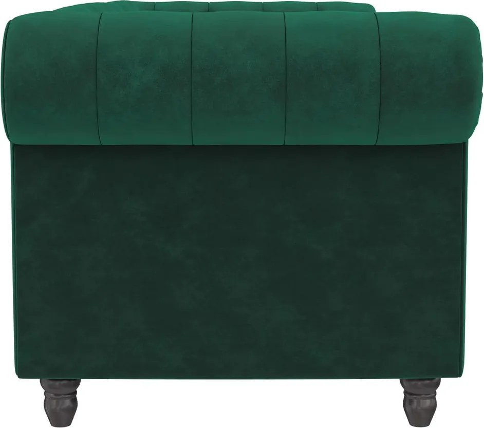 Divano in velluto verde scuro 236 cm Felix - Støraa