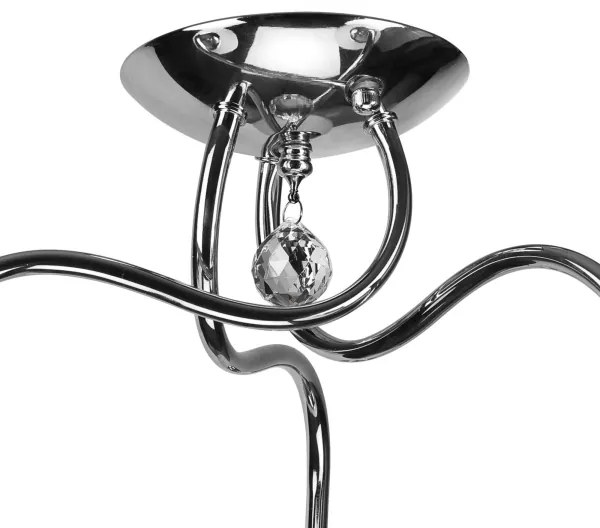 Lampadario a plafone MIRANDA 3xE27/60W/230V cromo lucido