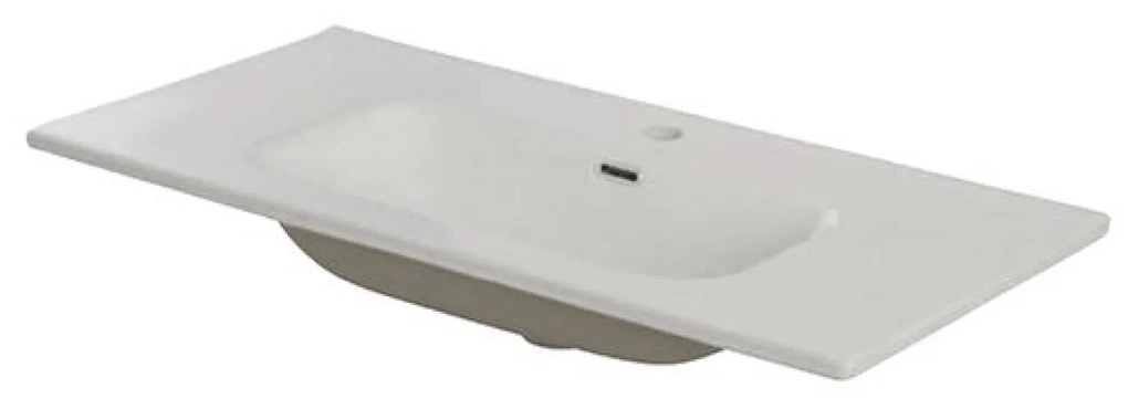 Lavabo Da Incasso 100x47 Cm "Cherry" Bianco Lucido