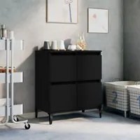 Credenza Nero 60x35x70 cm in Legno Multistrato 821165