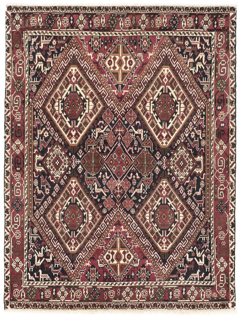Afshar Tappeto persiano 170 x 130 (Iran) Annodato A Mano