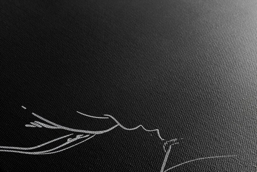 Stampa su tela – Rapper in bianco e nero