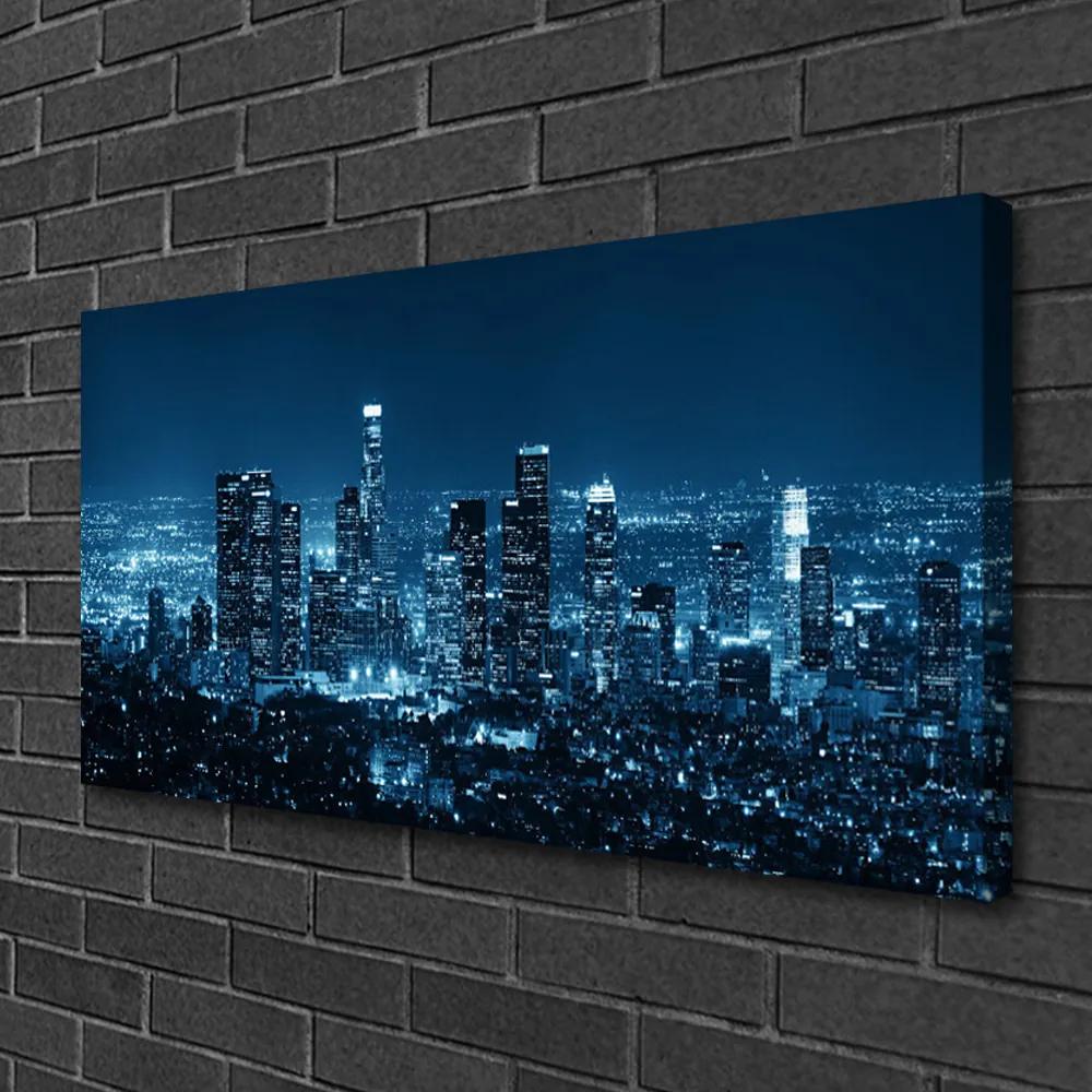 Foto quadro su tela Case di città 100x50 cm
