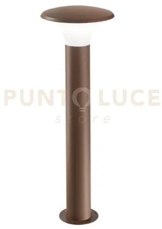 Ges522- paletto in alluminio ruggine 1 luce attacco e27 ip44 h.75cm