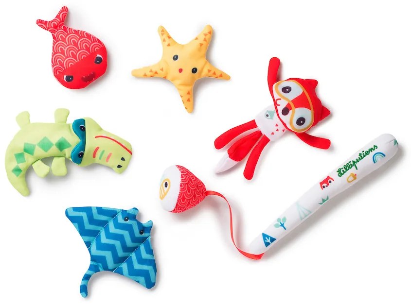 Lilliputiens - Giocattolo da bagno - Gioco di pesca, volpe Alice