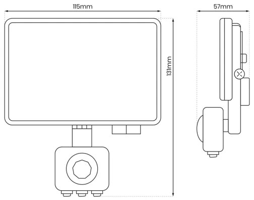 Proiettore LED per esterni con sensore LED/20W/230V 5000K IP44