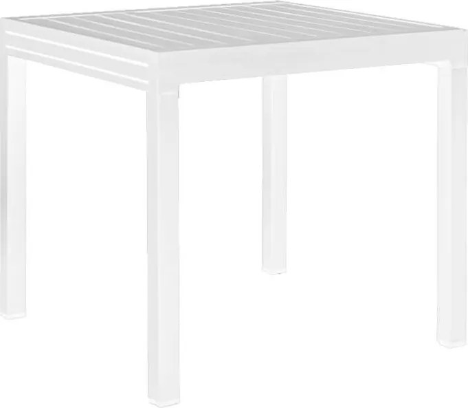JERRI - tavolo da giardino in alluminio 90 X 90/180