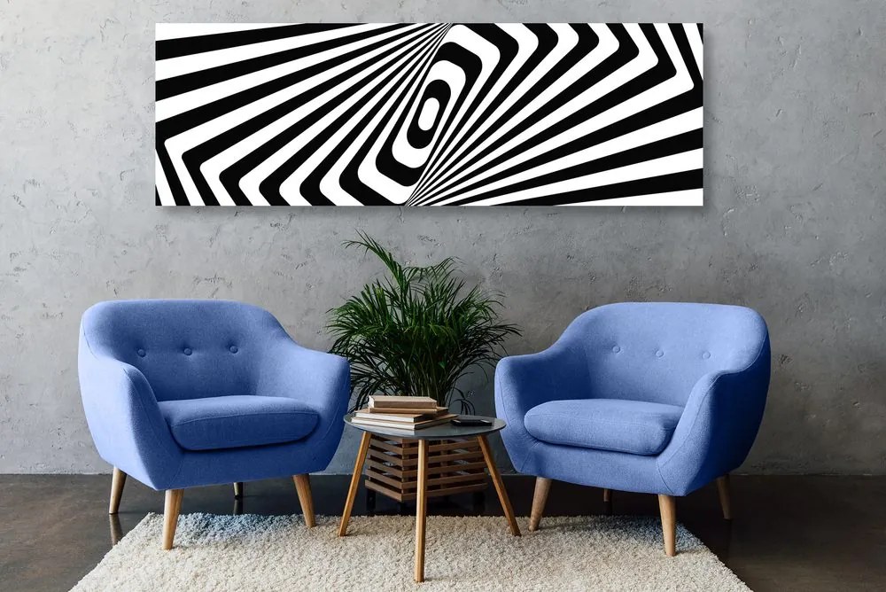Stampa su tela – Illusione in bianco e nero