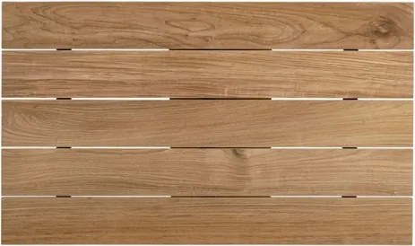 Tavolo Da Esterno In Alluminio Piano In Teak Allungabile 110x253/384 Cm Cameron Bianco Bizzotto