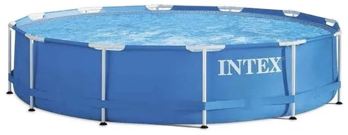 Intex 28212NP – Piscina Fuori Terra Metal Frame Rotonda, Pompa Filtro 2006 L/h, 6503 L, Acciaio e PVC, Blu, 366x76 cm