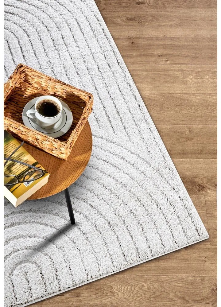 Tappeto bianco 80x120 cm Panglao New York White – Elle Decoration