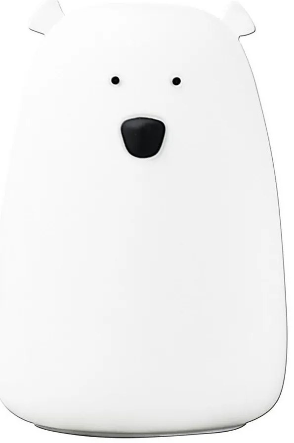 Lampada touch LED RGB per bambini BEAR LED/0,8W/5V bianca + USB