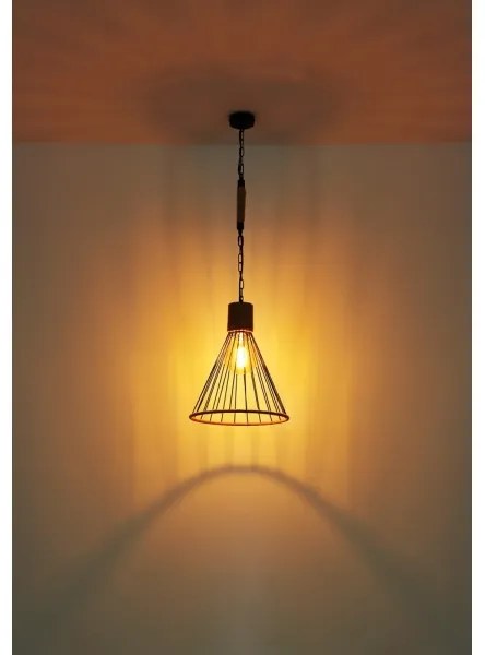 Globo 15676H1 - Lampadario su catena HALIA 1xE27/60W/230V