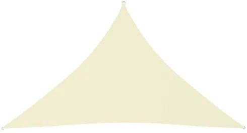 Parasole a Vela Oxford Triangolare 5x5x6 m Crema