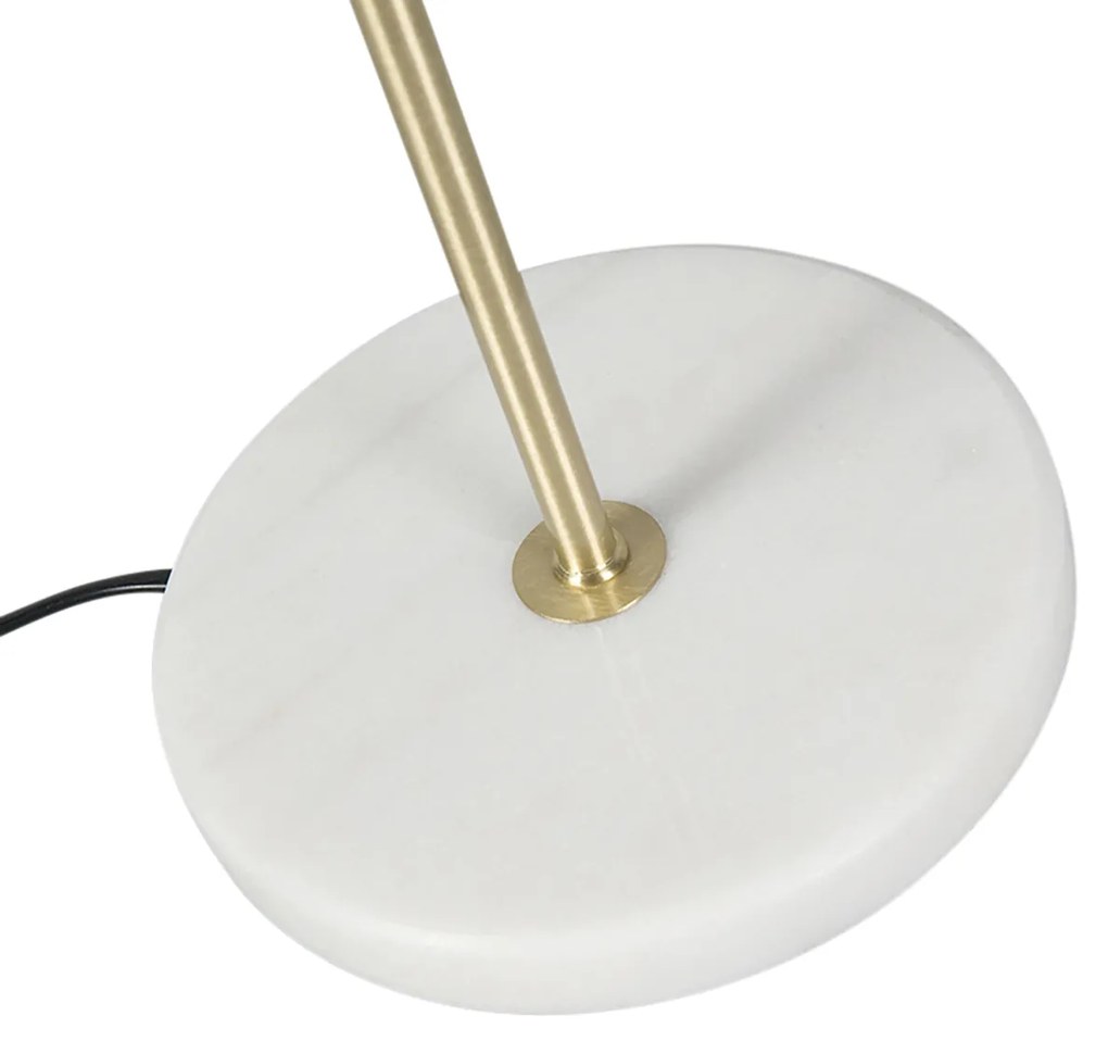 Lampada da tavolo ottone con paralume in velluto verde 35cm - Kaso