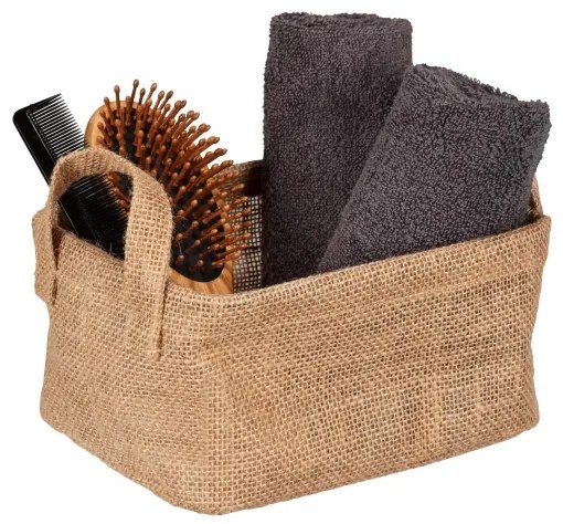 WENKO 64470100 - Cestino JUNA 20x15 cm marrone