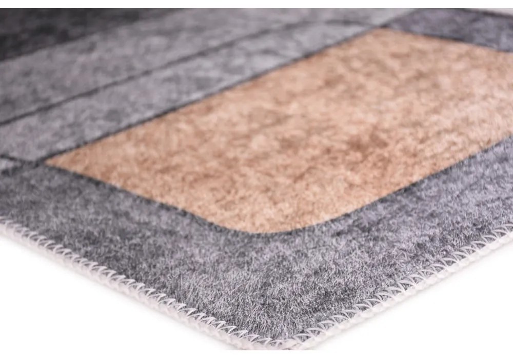 Tappeto lavabile grigio 80x150 cm - Vitaus