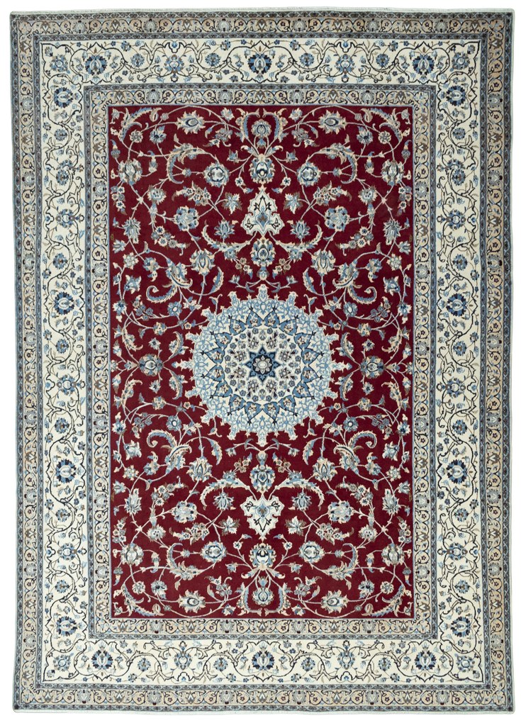Nain Tappeto persiano 400x280 Rosso (Iran) Annodato A Mano