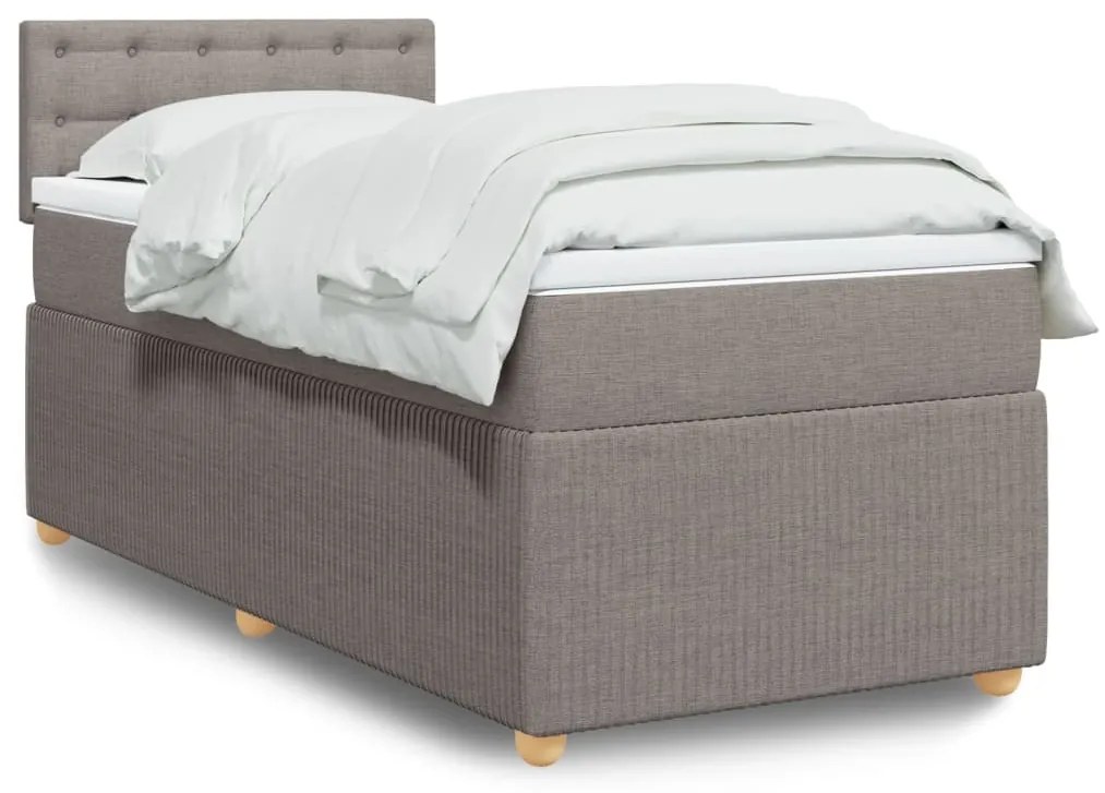 Giroletto A Molle Con Materasso Tortora 100x200 Cm İn Tessuto /