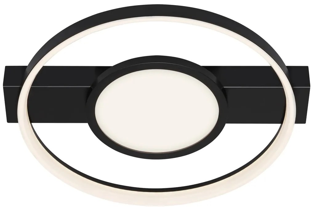 Plafoniera LED Frames Ø 20.5 cm nero IP20, 3100 lumen