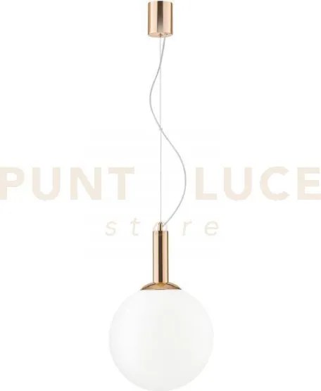 Lampadario a sospensione hera oro 1 luce attacco e27 30x160cm  in m...