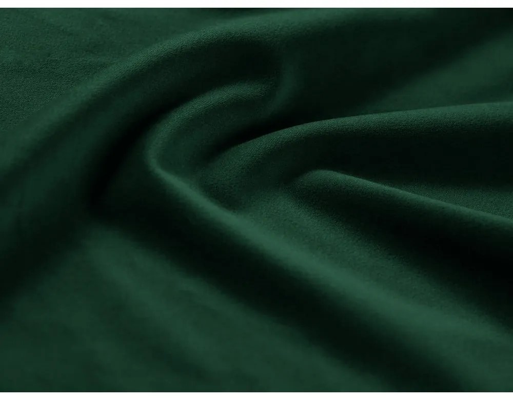 Divano angolare verde allungabile e con contenitore (con penisola a sinistra/con chaise lounge) con rivestimento in velluto Kyoto – Cosmopolitan Design