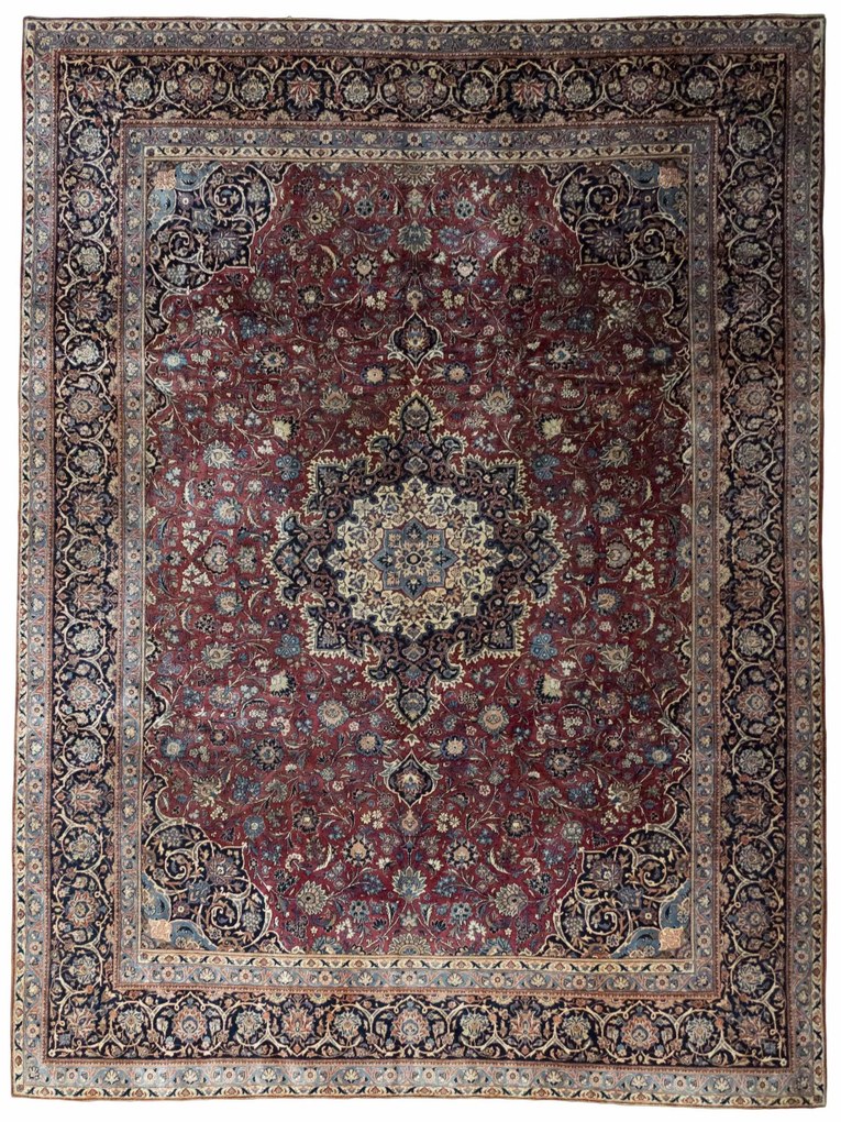 Kashan Tappeto persiano 280x370 Rosso (Iran) Annodato A Mano