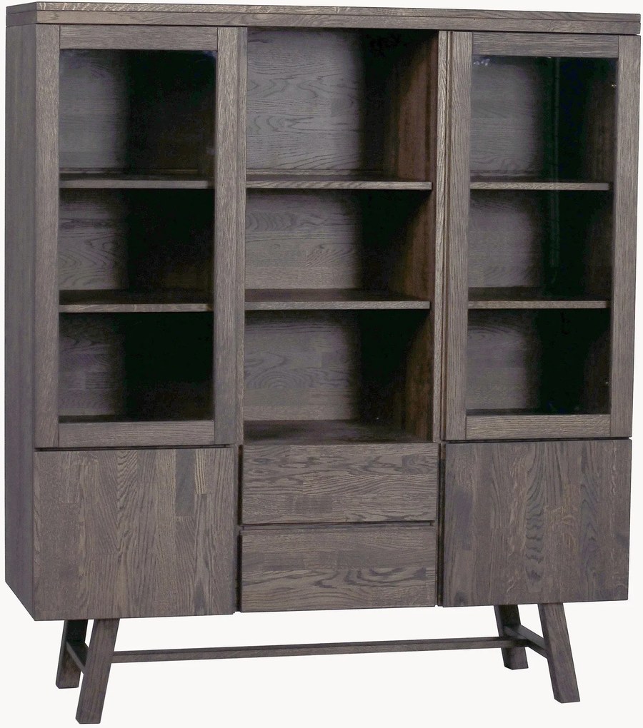 Vetrina in legno di quercia Brooklyn