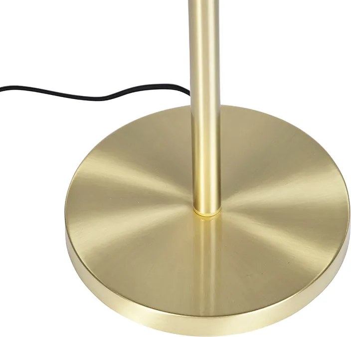 Lampada da terra in ottone con paralume pavone 40 cm - Simplo
