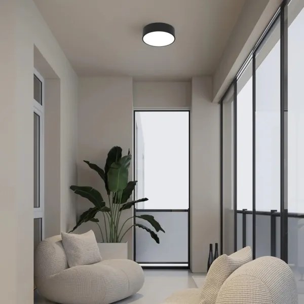 Immax NEO 07200L - Luce LED dimmerabile RONDATE LED/18W/230V nero Tuya + +TC