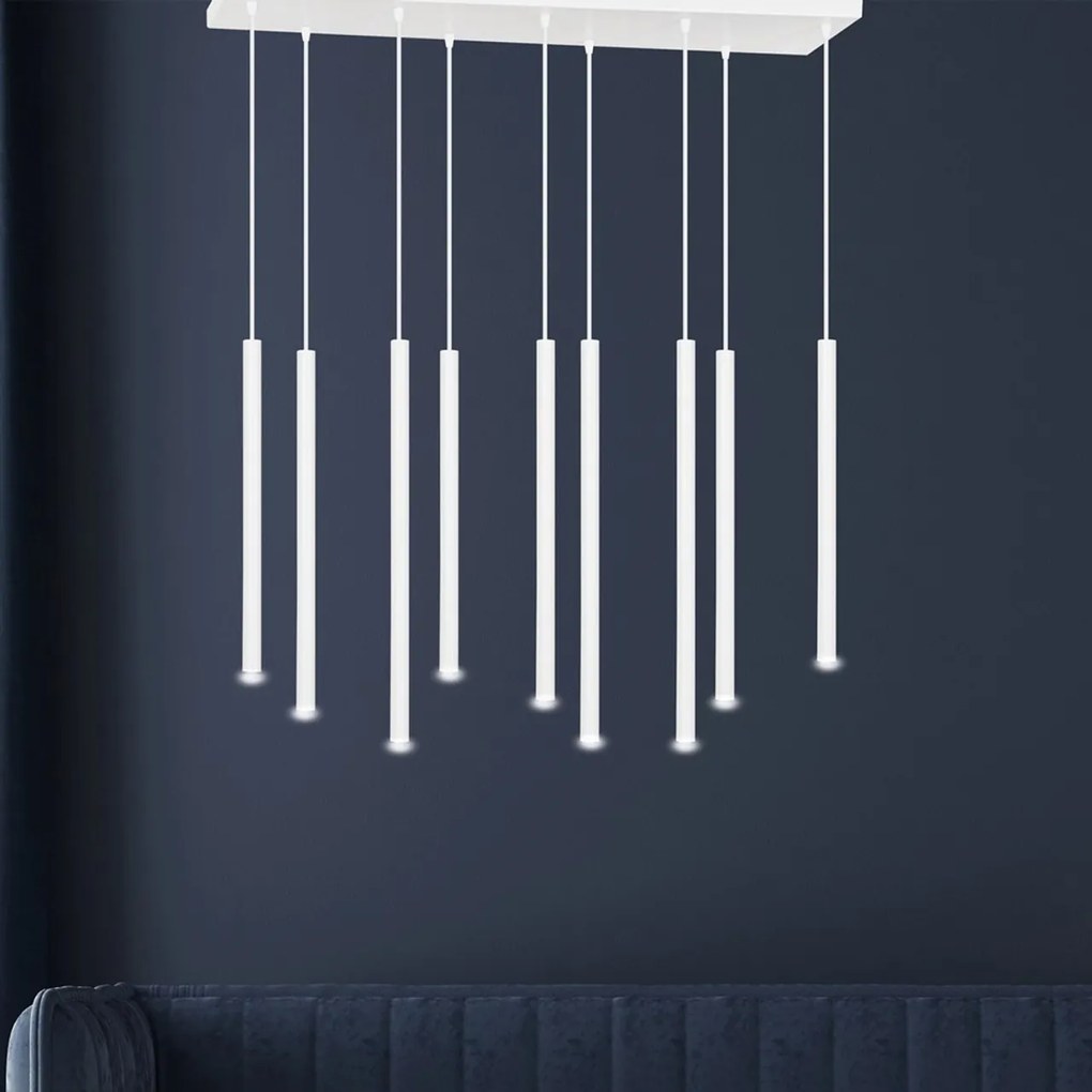 Lampada a Sospensione SELTER 9 BLACK WHITE e GOLD