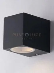 Applique qubo antracite 1 luce attacco gu10 ip54 6,7x9,3x8cm