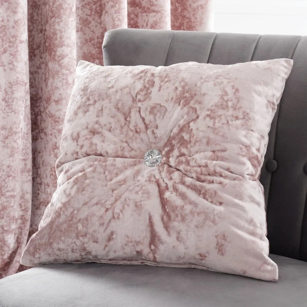 Cuscino decorativo 45x45 cm Crushed Velvet Diamante - Catherine Lansfield