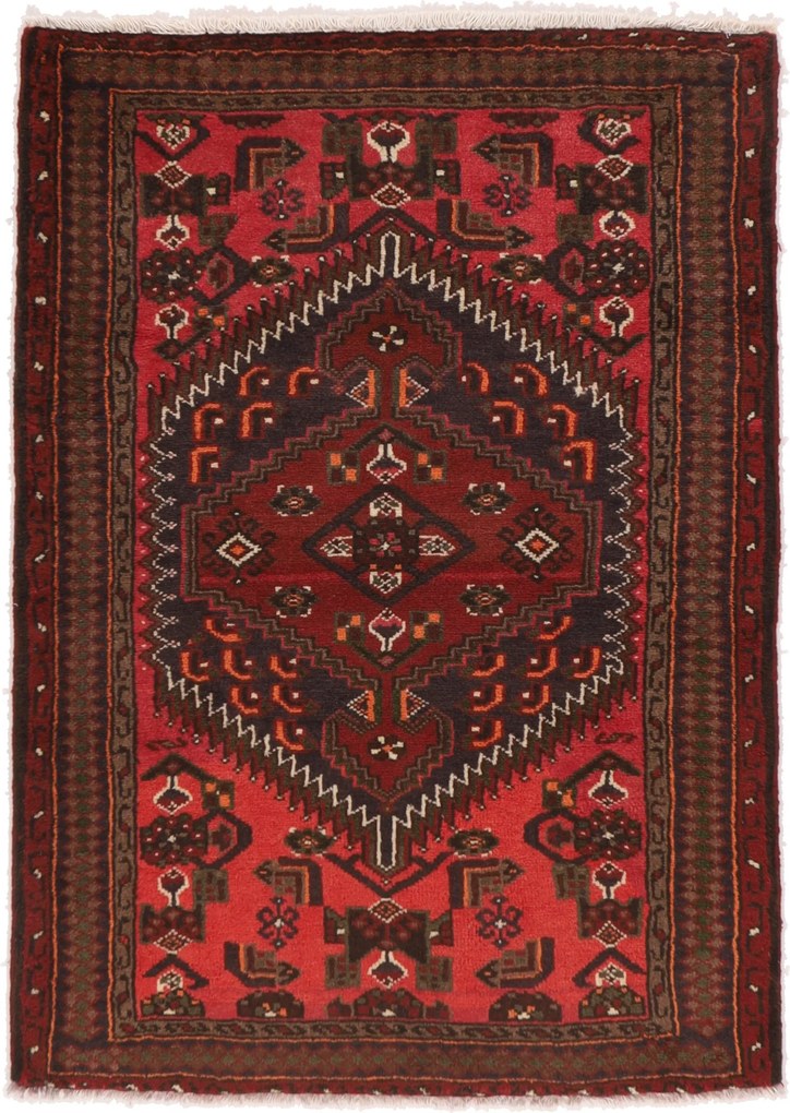Hamedan Tappeto 140x100 (Iran) Annodato A Mano