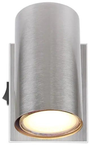 Globo 57911-1 - Faretto da parete ROBBY 1xGU10/25W/230V cromo opaco