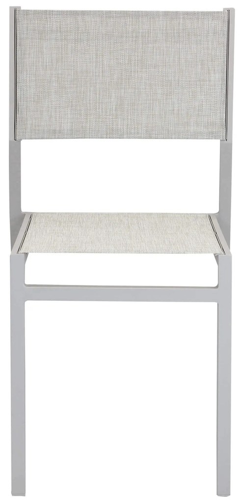 DEXTER - set tavolo in alluminio cm 160/240 x 90 x 75 h con 4 sedie Aulus