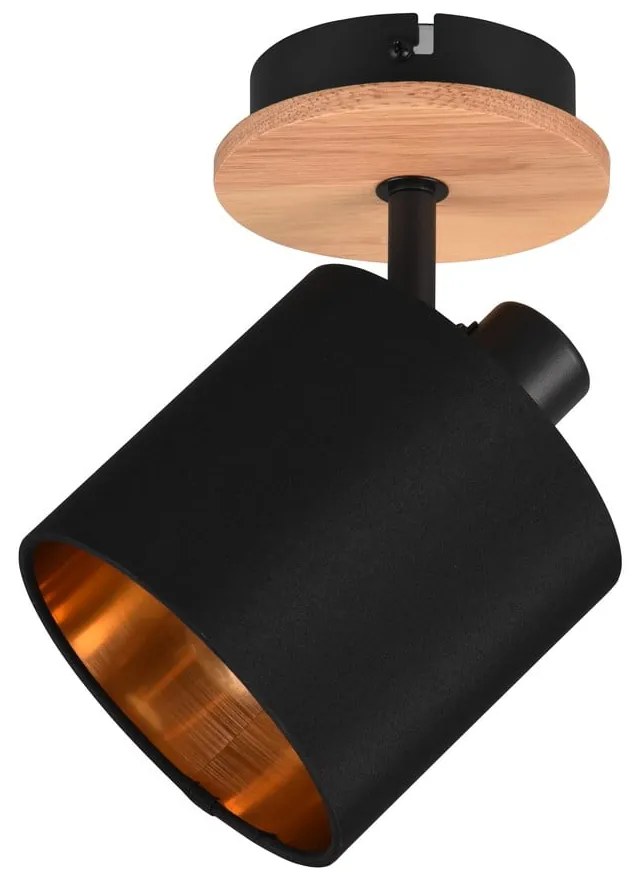 Faretto nero/di colore naturale ø 12 cm Tommy – Reality