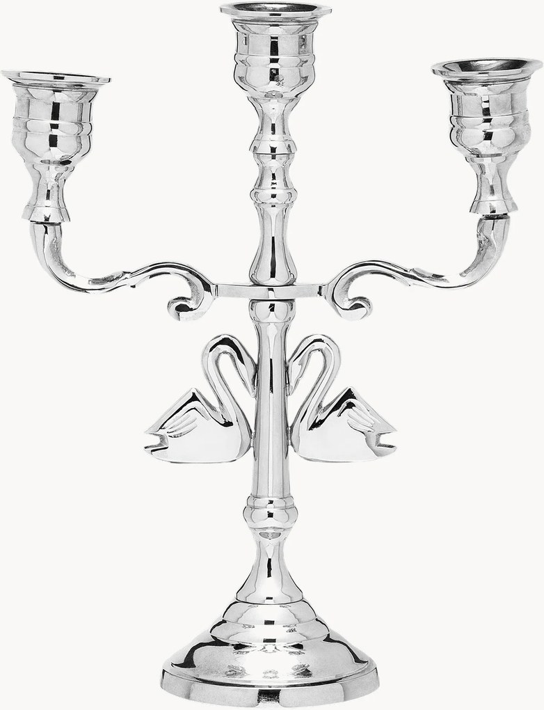 Candelabro Argent Swans