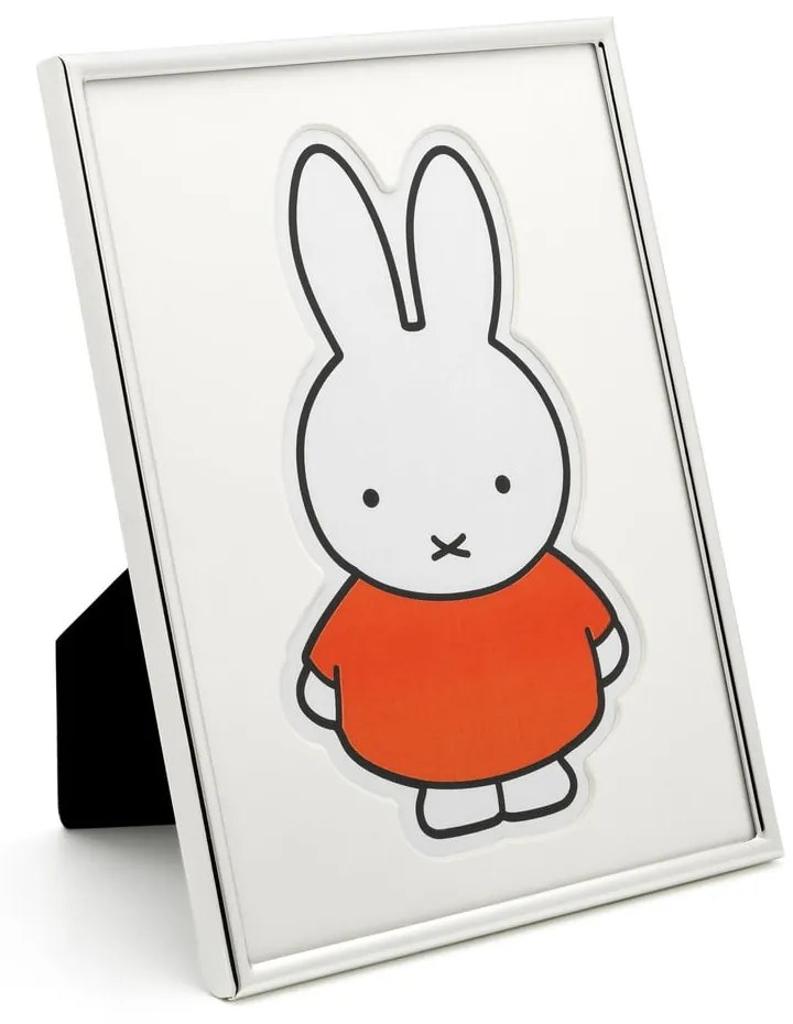 Cornice da appoggio/parete in metallo color argento 15x20 cm Miffy - Zilverstad