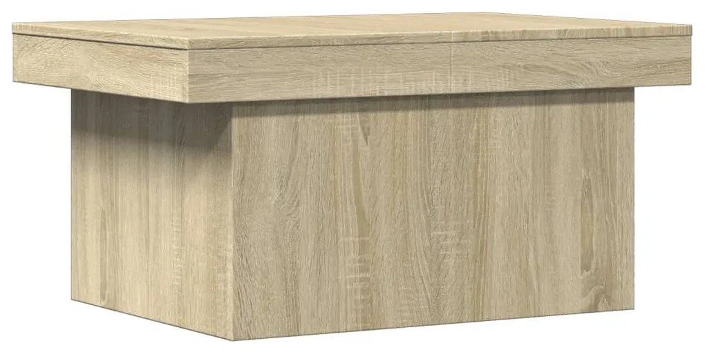 Tavolino da salotto rovere sonoma 100x55x40cm legno multistrato