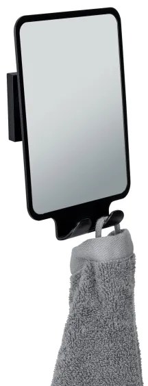 WENKO 71449800 - Specchio VACUUM-LOC QUADRO ED 14x19,5 cm nero