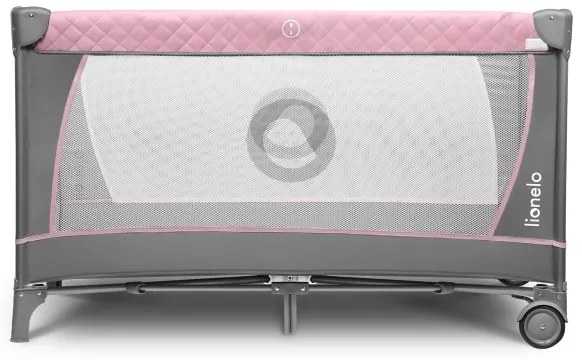 Lionelo - Lettino da viaggio FLOWER Flamingo