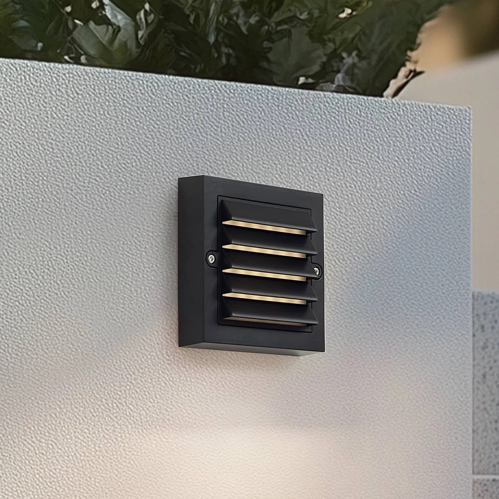 Lindby Applique da esterno Muro, nero, PC, set di 2