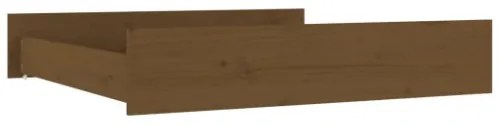 Cassetti per Letto 2 pz in Legno Massello di Pino Miele