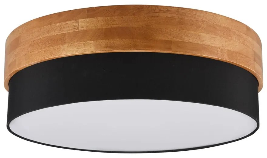 Plafoniera in colore bianco-naturale con paralume in tessuto Seasons - Trio